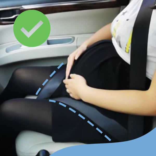 TUPSKY Ceinture de sécurité de grossesse, Ajusteur de ceinture de sécurité  pour les femmes enceintes (Gris Noir)