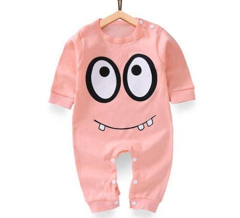 Combinaison Pyjama À Motifs en Coton - Monstre Rose Pyjama - Combinaison - Vêtements Enfants Monstre Rose / 3M - Parents Sereins