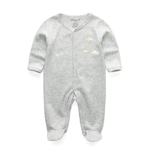 Combinaison Pyjama Gris Pyjama - Combinaison - Vêtements Enfants 12M - Parents Sereins