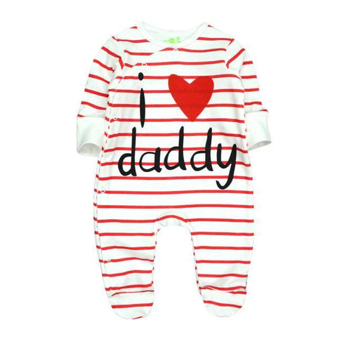 Combinaison Pyjama I Love Daddy Pyjama - Combinaison - Vêtements Enfants 12M - Parents Sereins