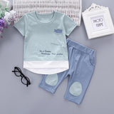 Ensemble 2 Pièces Trendy - Sweat & Pantalon / Garçon & Fille Ensemble - Vêtements Enfant Bébé Vert Manches Courtes / 12M - Parents Sereins