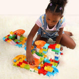 MARBLY RUN ™ (2019) Circuit de Course de Billes à Construire (compatible Lego et Duplo) - Parents Sereins