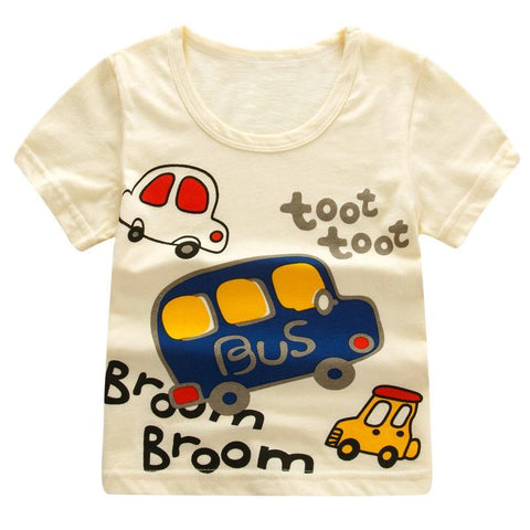 T-Shirt Imprimé - Bus T-Shirt - Vêtements Enfant Bus / 2-3 ans - Parents Sereins
