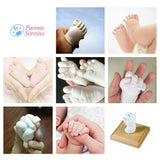 BABY SCULPT - Kit de Moulage d'Empreintes de Pieds et Mains pour Bébé Souvenir Bébé 100g / 100g (1 moulage / Pied ou Main) - Parents Sereins