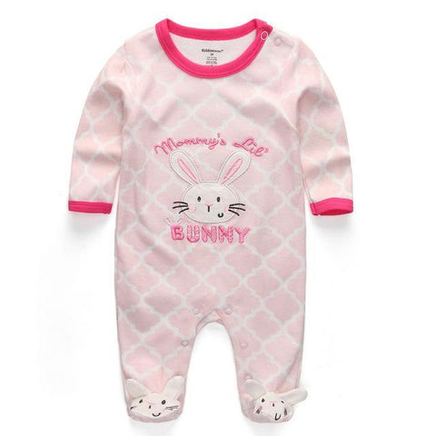 Combinaison Bunny Rose Pyjama - Combinaison - Vêtements Enfants 12M - Parents Sereins
