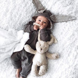 Combinaison Lapin Buby Pyjama - Combinaison - Vêtements Enfants GRIS / 6 à 12 mois - Parents Sereins