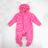 Combinaison Nounours en Peluche Pyjama - Combinaison - Vêtements Enfants Rose Vif / 0 à 3 mois - Parents Sereins