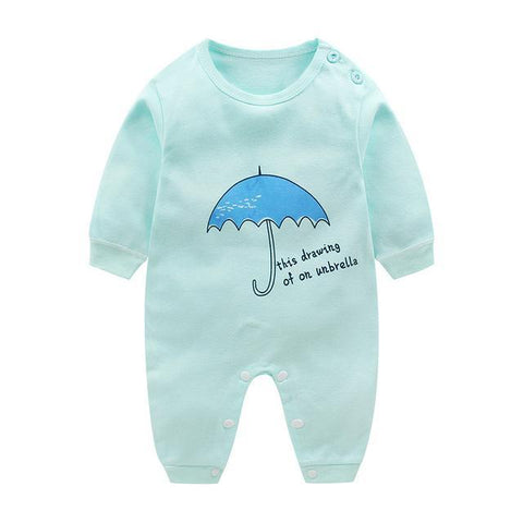 Combinaison Pyjama À Motifs en Coton - Parapluie Pyjama - Combinaison - Vêtements Enfants Parapluie / 3M - Parents Sereins