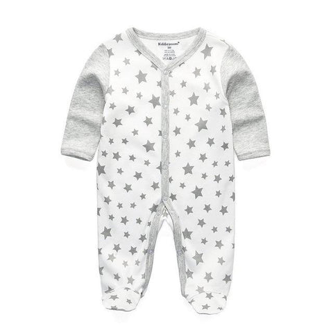 Combinaison Pyjama Gris Étoilé Pyjama - Combinaison - Vêtements Enfants 12M - Parents Sereins
