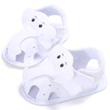 HÉRALD - Sandales Éléphant pour Enfant Chaussures Bébé Blanc / 6M - Parents Sereins