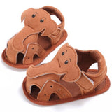 HÉRALD - Sandales Éléphant pour Enfant Chaussures Bébé Marron / 6M - Parents Sereins