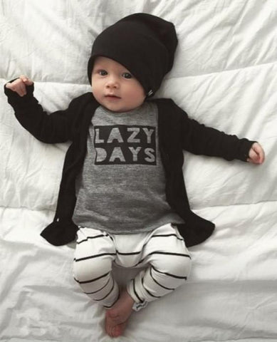 LAZY DAYS - Pyjama 2 Pièces Pyjama - Combinaison - Vêtements Enfants 3M - Parents Sereins