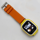 Montre GPS pour enfant avec écran tactile couleur Montre GPS Enfant Orange avec bracelet supplémentaire / WiFi - Parents Sereins