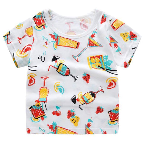 T-Shirt Imprimé - Cocktail - Blanc T-Shirt - Vêtements Enfant Cocktail - Blanc / 2-3 ans - Parents Sereins